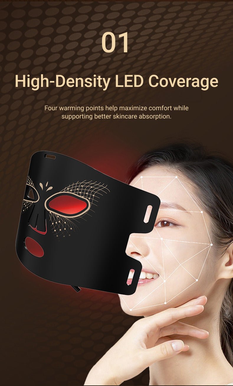 Mysa Day Spa - 7-Color LED Light Therapy Heated Facial Mask - Mysa Day Spa