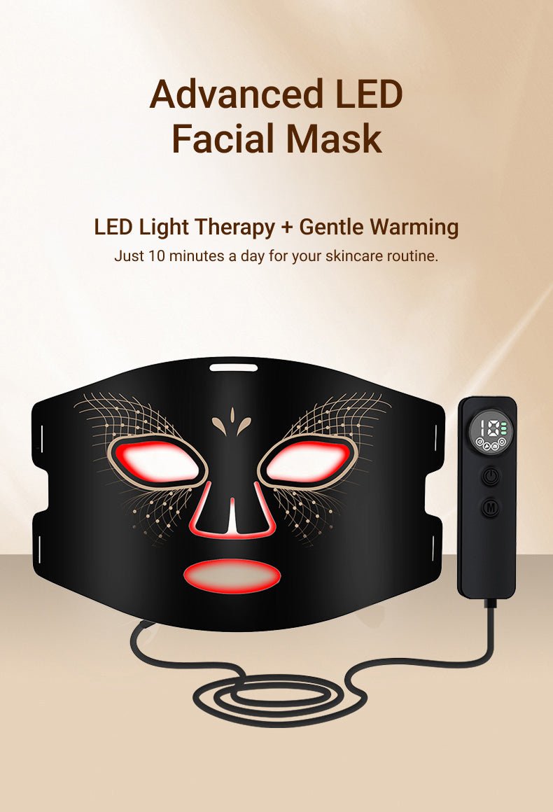 Mysa Day Spa - 7-Color LED Light Therapy Heated Facial Mask - Mysa Day Spa