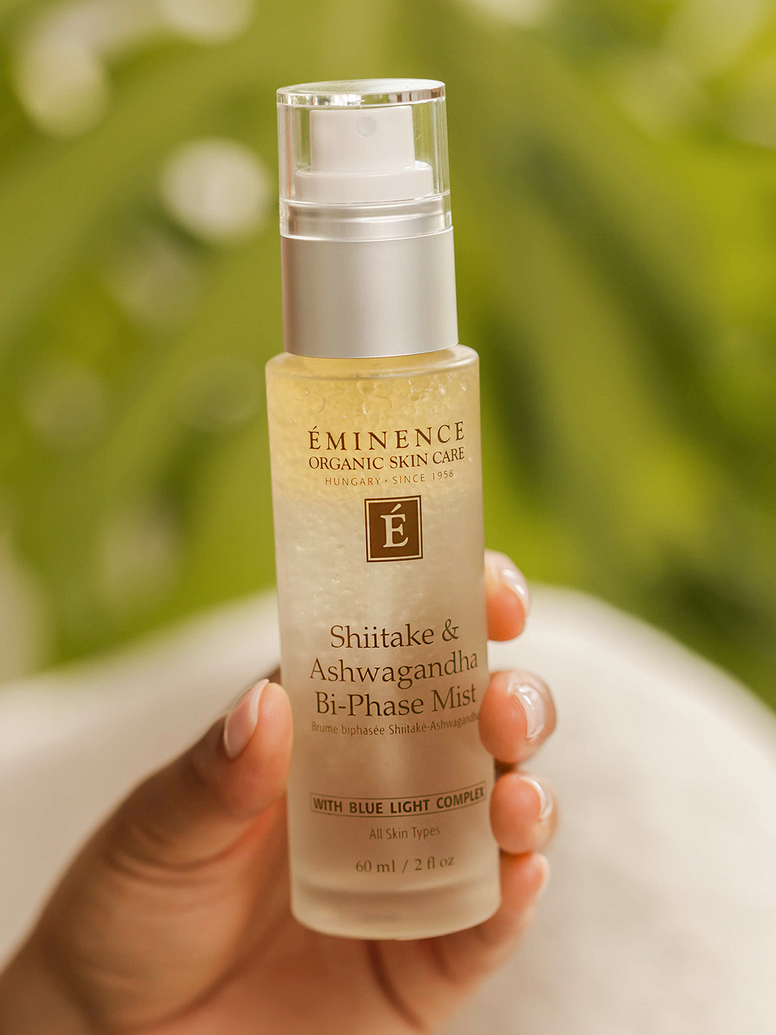 Eminence Shiitake & Ashwagandha Bi-Phase Mist - Premium Eminence Organic Skincare from Mysa Day Spa - Just $48! Shop now at Mysa Day Spa