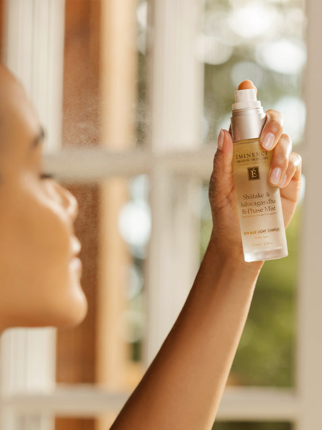 Eminence Shiitake & Ashwagandha Bi-Phase Mist - Premium Eminence Organic Skincare from Mysa Day Spa - Just $48! Shop now at Mysa Day Spa