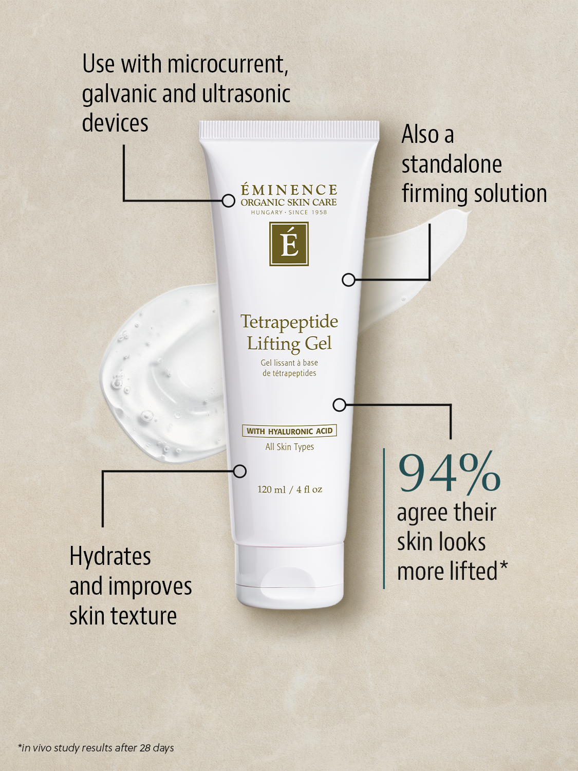 Eminence Tetrapeptide Lifting Gel - Premium  from Mysa Day Spa - Just $60! Shop now at Mysa Day Spa