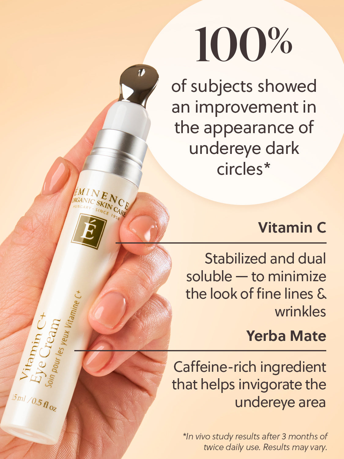 Eminence Vitamin C⁺ Eye Cream - Premium Eminence Organic Skincare from Mysa Day Spa - Just $102! Shop now at Mysa Day Spa