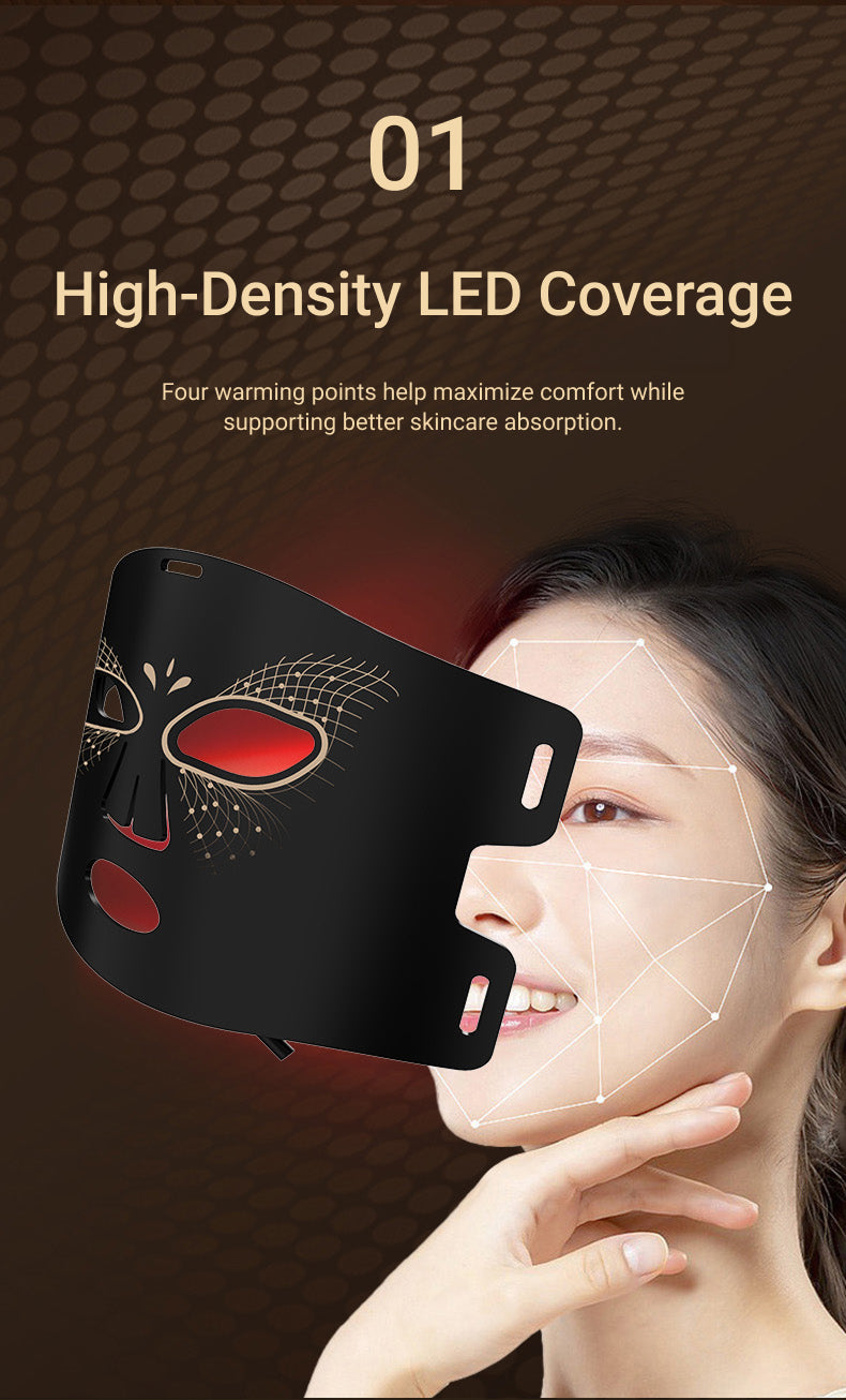 7-Color LED Light Therapy Heated Facial Mask - Premium  from Mysa Day Spa - Just $79.99! Shop now at Mysa Day Spa