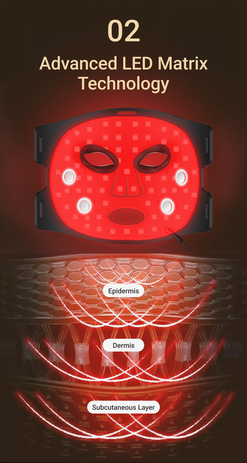 7-Color LED Light Therapy Heated Facial Mask - Premium  from Mysa Day Spa - Just $79.99! Shop now at Mysa Day Spa