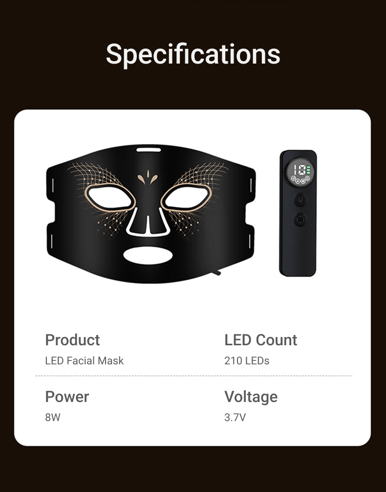 7-Color LED Light Therapy Heated Facial Mask - Premium  from Mysa Day Spa - Just $79.99! Shop now at Mysa Day Spa