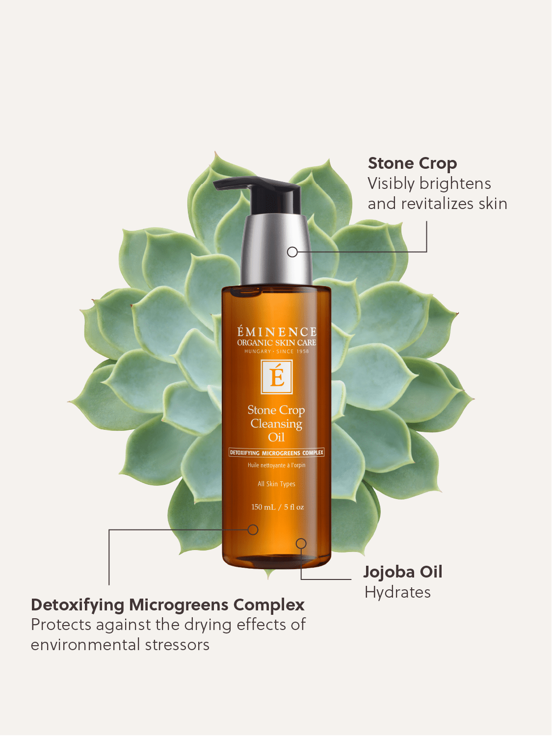 Mysa Day Spa - Eminence Stone Crop Cleansing Oil - Mysa Day Spa