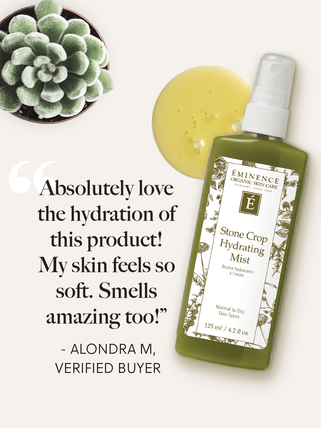 Mysa Day Spa - Eminence Stone Crop Hydrating Mist - Mysa Day Spa