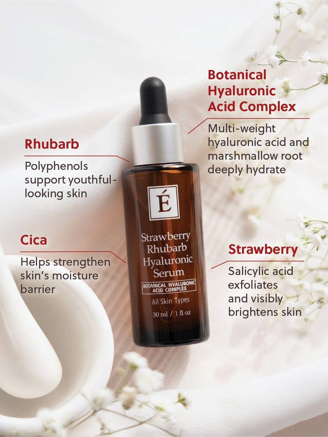 Mysa Day Spa - Eminence Strawberry Rhubarb Hyaluronic Serum - Mysa Day Spa