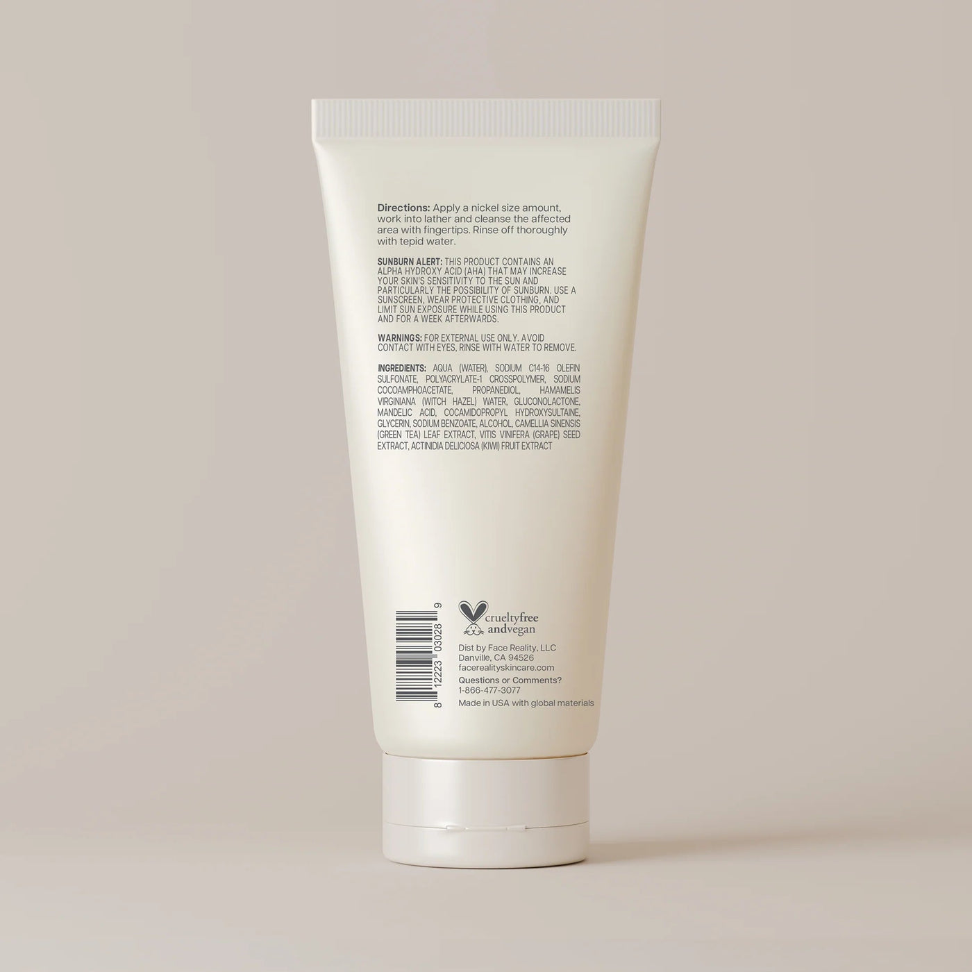 Mysa Day Spa - Face Reality L-Mandelic Face and Body Wash - Mysa Day Spa